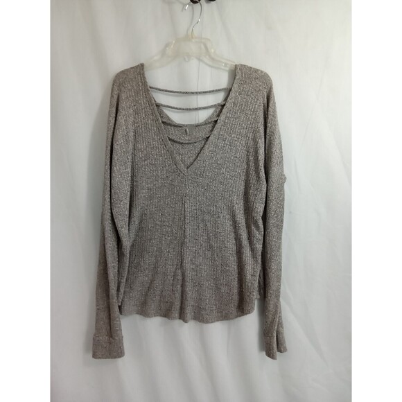 BKE Women Large Gray Sweater Open Back - Picture 6 of 8